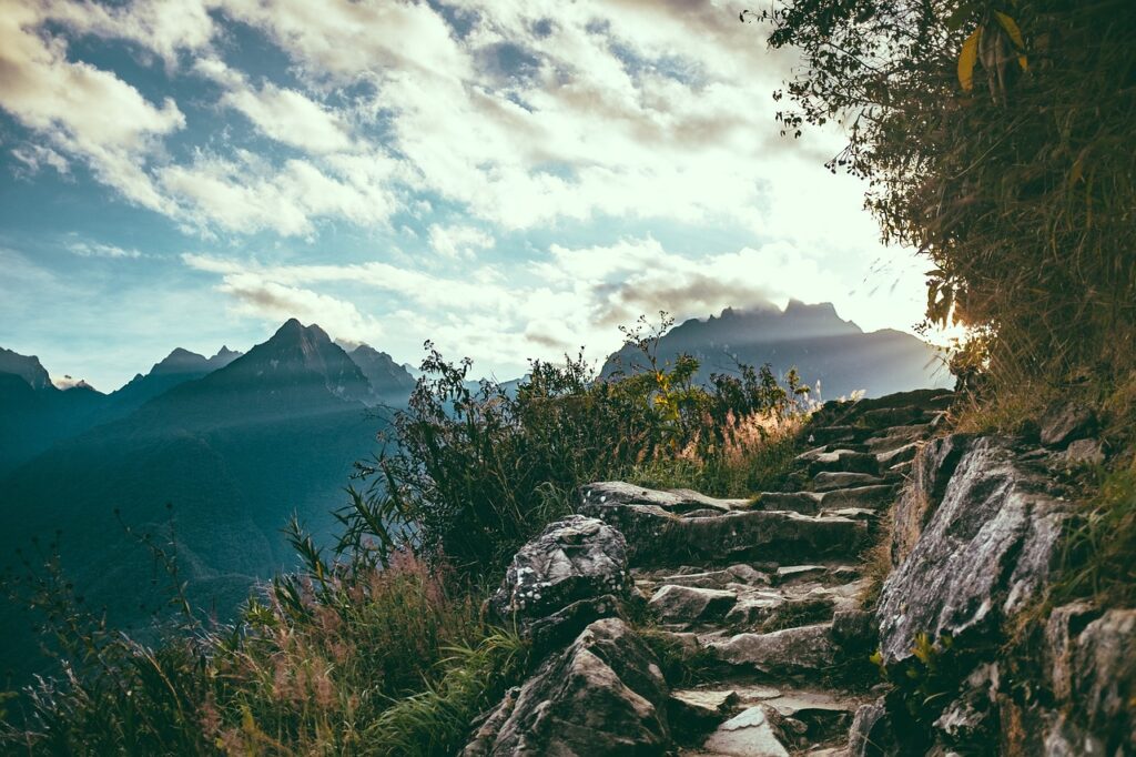 rocks, steps, mountain range, clouds, landscape, mountains, nature, path, sky, trail, rocky, cliff, steps, steps, steps, steps, path, path, path, path, path, trail, cliff, cliff, cliff